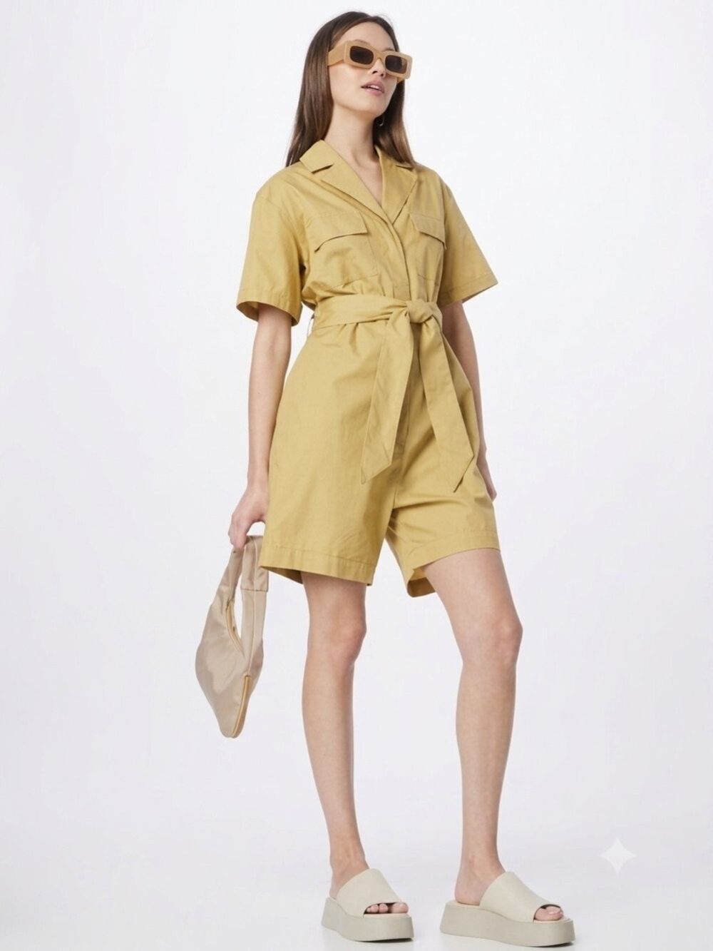 Samsoe Samsoe Sandra Jumpsuit In Prairie Sand Size Medium